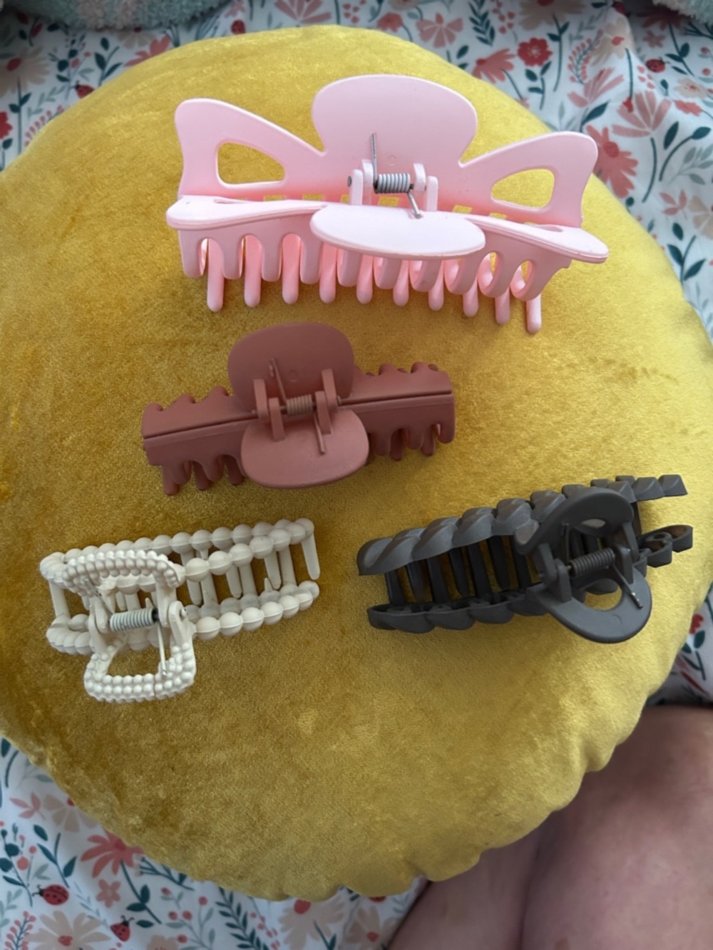 Anthropologie Pastel Pink Matte Hair Claw Clip